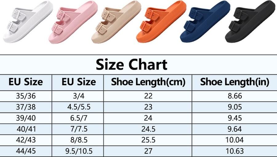 Geweo Slippers Badslippers Strand Sandalen Dubbele Gesp Pillow Slides Slippers Kerstmis Kerstfeest Christmas Gift Unisex Dikke Zool Antislip Lichtgewicht Khaki - Foto 6