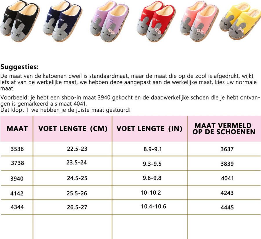 Geweo Home Sloffen Pantoffels Open Sloffen Paashaas Instap Sloffen Wollen Pantoffels Antislip Kerstmis Kerstfeest Christmas Gift Dames Purper - Foto 7