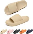Geweo Slippers EVA Badslippers Unisex Anti-Slip en Stevig Voetbed Anti-lawaai Kaki - Groen