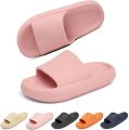Geweo Slippers EVA Badslippers Unisex Anti-Slip en Stevig Voetbed Anti-lawaai Roze - Roze