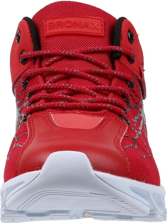 Geweo Sportschoenen Heren Fitnessschoenen Atletiek Gym Joggingsneakers Kerstmis Kerstfeest Christmas Gift Rood - Foto 4