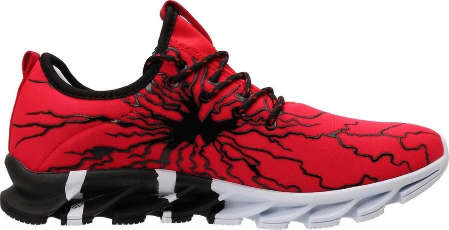 Geweo Sportschoenen Heren Fitnessschoenen Atletiek Gym Joggingsneakers Kerstmis Kerstfeest Christmas Gift Rood - Foto 7