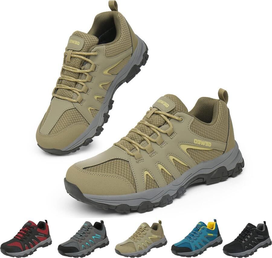 Geweo Wandelschoenen Unisex Outdoorschoenen Outdoor Antislip Waterdicht en Ade d Extra Comfort Kerstmis Kerstfeest Christmas Gift Groente - Foto 10
