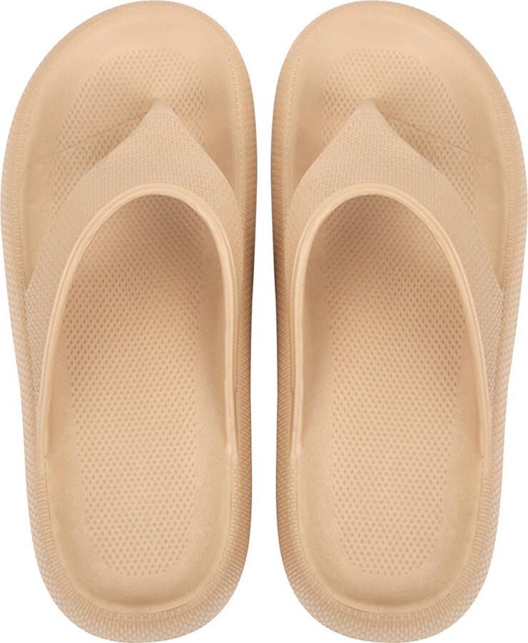 Geweo Heren Slippers Badslippers Zwembad Khaki