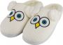 Geweo Home Sloffen Open Sloffen Dichte Sloffen Uil Antislip Pluche Warme Fleece Pantoffels Unisex Kerstmis Kerstfeest Christmas Gift Wit - Thumbnail 2