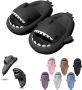 Geweo Shark Slippers Haai Slides Haaien Badslippers EVA -Donkergrijs - Thumbnail 1