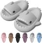 Geweo Shark Slippers Haai Slides Haaien Badslippers EVA -Lichtgrijs - Thumbnail 2