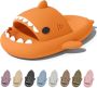 Geweo Shark Slippers Haai Slides Haaien Badslippers EVA -Oranje - Thumbnail 2