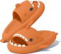 Geweo Shark Slippers Haai Slides Haaien Badslippers EVA -Oranje - Thumbnail 1