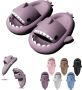 Geweo Shark Slippers Haai Slides Haaien Badslippers EVA -Paars - Thumbnail 1