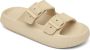 Geweo Slippers Badslippers met Gesp Wandelsandalen Strandschoenen Verstelbaar Zacht Straps Dames Khaki - Thumbnail 1