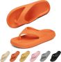 Geweo Slippers Heren Dames EVA Badslippers -Flip Flops Slim Slippers Verdikte Lichtgewicht Super Zacht aan je Voeten Anti-Slip en Stevig Voetbed Anti-lawaai Grijs - Thumbnail 1