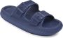 Geweo Slippers Badslippers met Gesp Wandelsandalen Strandschoenen Verstelbaar Zacht Straps Blauw - Thumbnail 2
