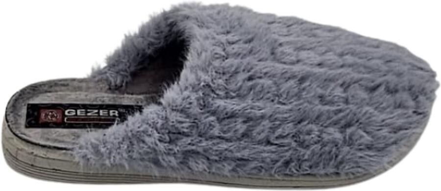 Gezer Berussa- Luxe Dames Pantoffels Dames mode- Fluffy Huisschoenen met Comfortabele Zool Warme Fleece Voering Antislip- Polar Gijs