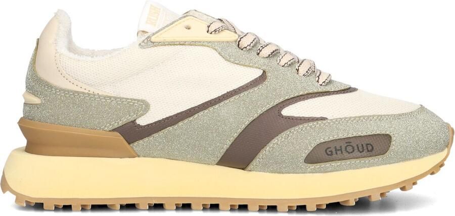 GHOUD Lage Sneakers Dames Uni Mesh Glitter Sneaker Maat: 37 Materiaal: Textiel Kleur: Wit