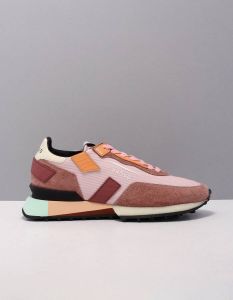 Ghoud rush groove low sneakers dames roze rglw ms03 pink red suede
