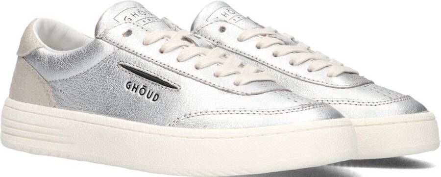 GHOUD Lage Sneakers Dames Lido Maat: 41 Materiaal: Leer Kleur: Zilver