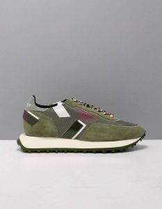 Ghoud star one low sneakers dames groen solw ps02 green suede