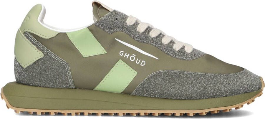 GHOUD Lage Sneakers Dames Starlight Multi Low Maat: 38 Materiaal: Leer Kleur: Groen
