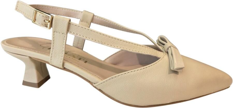 Gianluca Pisati Anna Nappa Crema Slingbanks Creme Leer Dames Creme