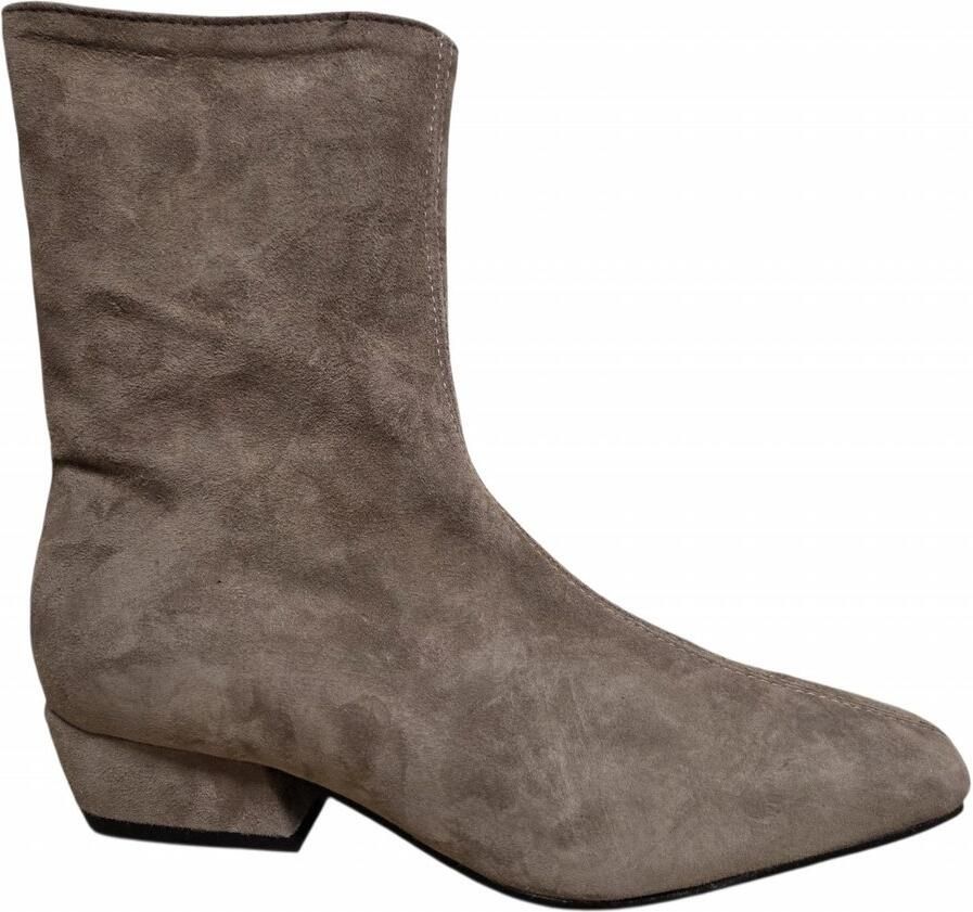 Gianluca Pisati Isabel Camoscio Enkellaarzen Taupe Suede Dames Taupe
