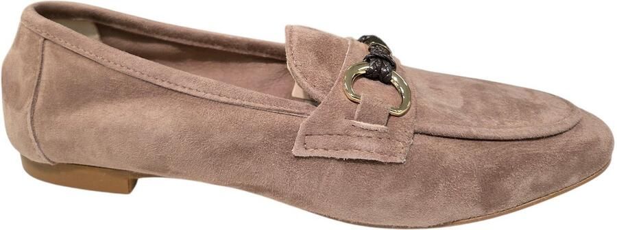 Gianluca Pisati Ivy Camoscio Mouve Instappers Bruin Suede Dames Bruin
