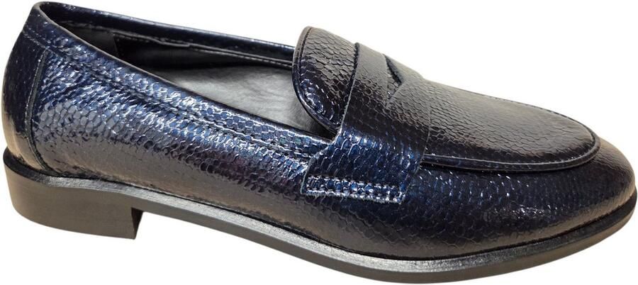 Gianluca Pisati Rosy Tejus Blue Instappers Blauw Lak Dames Blauw