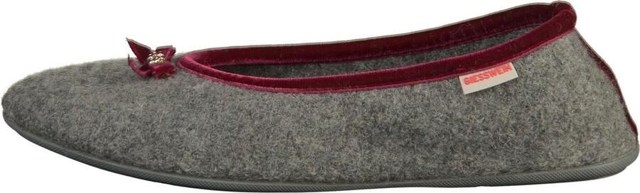 Giesswein Grijze Damesslippers Warm en Comfortabel