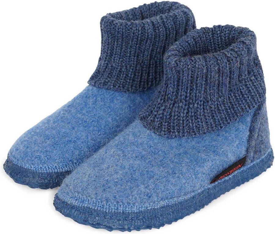 Giesswein Vrouwen Sloffen Kleur: Blauw Maat: 23 - Schoenen.nl