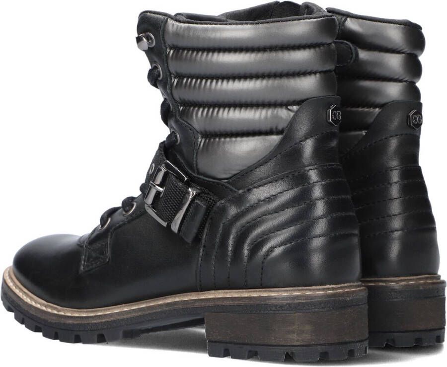 Giga G4035 Veterboots Laarzen Met Veters Meisjes Zwart