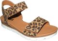 Giga Leopard Sandalen bruin Leer Dames - Bruin