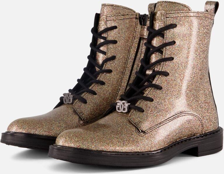 Giga Veterboots zilver Leer Kinderschoenen