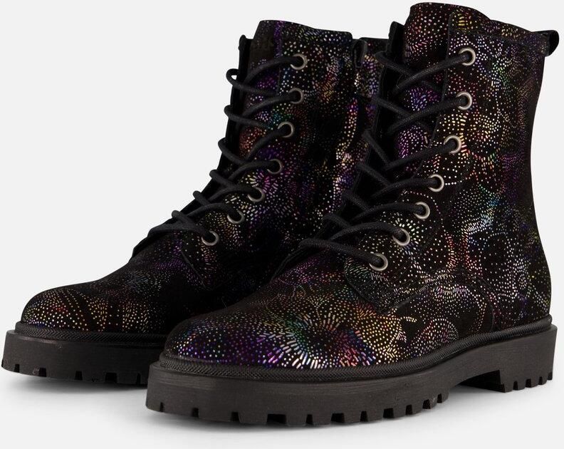 Giga Veterboots zwart Leer Kinderschoenen