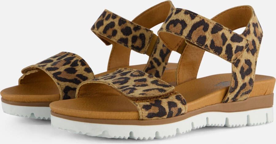 Giga Leopard Sandalen bruin Leer Dames - Foto 3