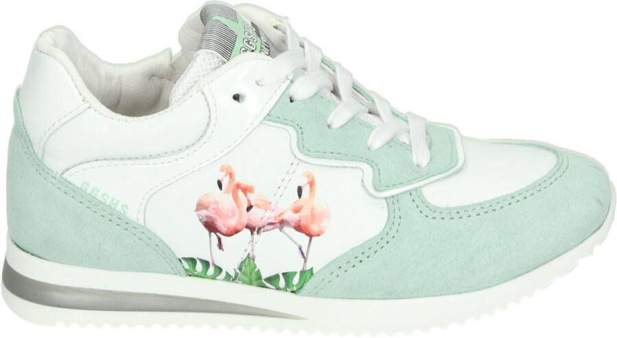 Giga Shoes G3890~~~~~~~~~~~~~~~~~~~~~~~~~ MeisjesLage schoenenKindersneakers Wit beige