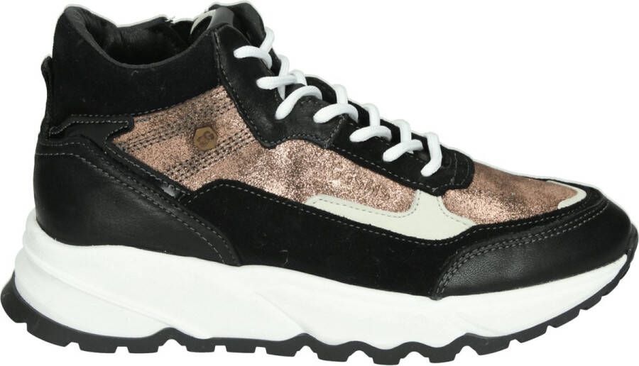 Giga Shoes G4167~~~~~~~~~~~~~~~~~~~~~~~~~ MeisjesHalf-hoogKindersneakers Zwart