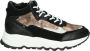 Giga Shoes G4167~~~~~~~~~~~~~~~~~~~~~~~~~ MeisjesHalf-hoogKindersneakers Zwart - Thumbnail 1