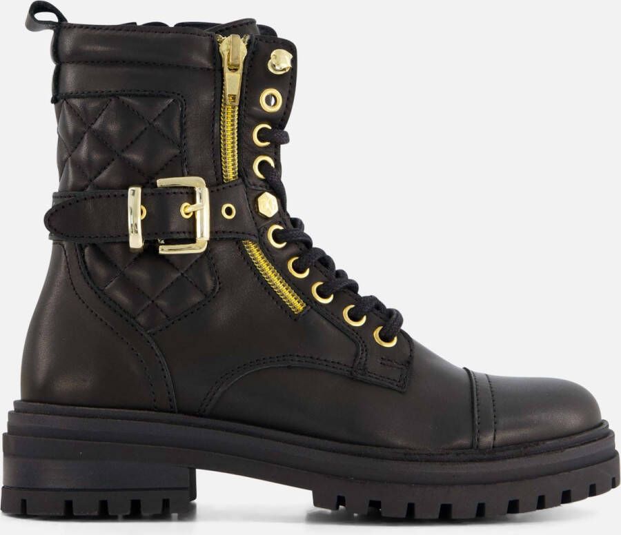 Giga Shoes G4221~~~~~~~~~~~~~~~~~~~~~~~~~ Half-hoog Zwart