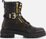 Giga Shoes G4221~~~~~~~~~~~~~~~~~~~~~~~~~ Half-hoog Zwart - Thumbnail 2