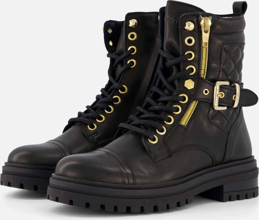 Giga Shoes G4221~~~~~~~~~~~~~~~~~~~~~~~~~ Half-hoog Zwart