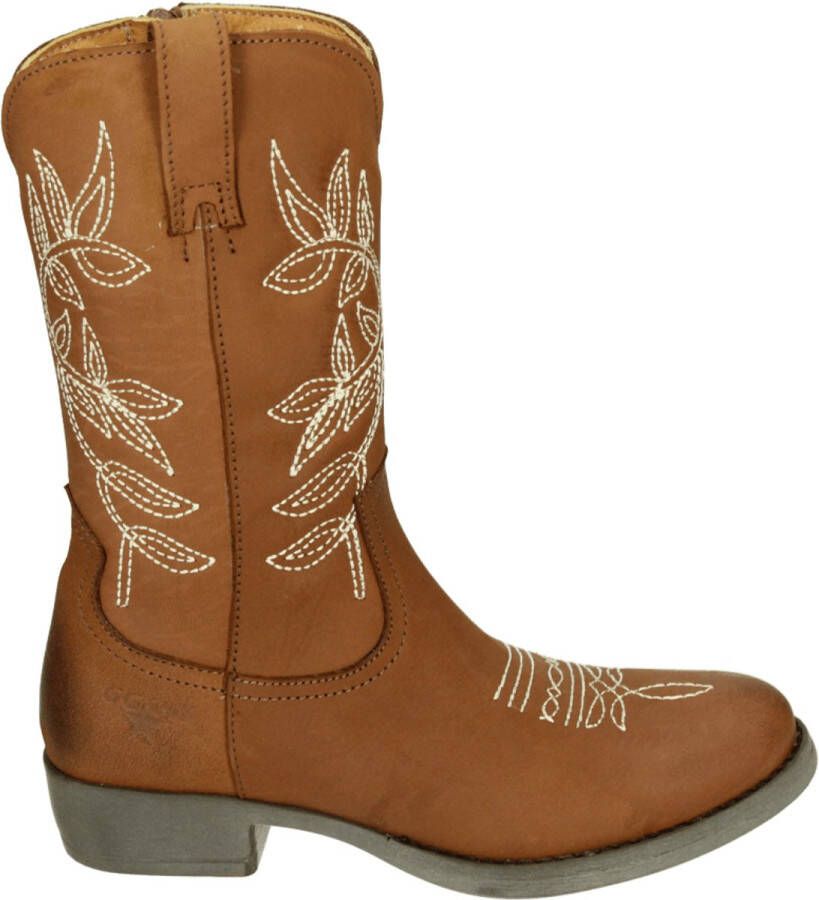 Giga Shoes G4495 MeisjesLaarzenKinderlaarsjes Cognac