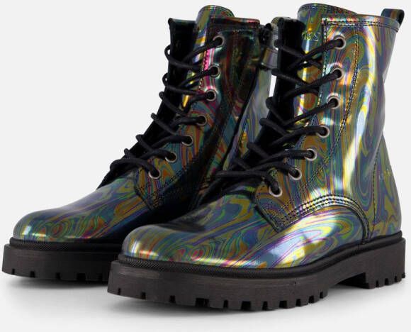 Giga Veterboots Hollogram zwart Leer