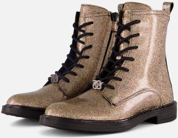 Giga Veterboots zilver Leer Kinderschoenen