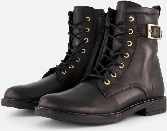 Giga Veterboots zwart Leer Kinderschoenen