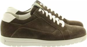 Gijs 2055 K taupe witte accenten sneaker Kleur Taupe)