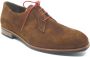 Gijs 2087 505 9258 Cognacbruin suède geklede herenschoenen wijdte H - Thumbnail 1