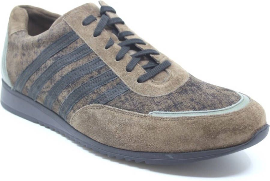 Gijs 2100 905 9908 Khaki mooie vlotte heren sneaker