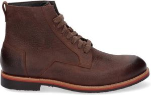 Gijs 2108 1052 enkelhoge cognac veterschoen Kleur Cognac)