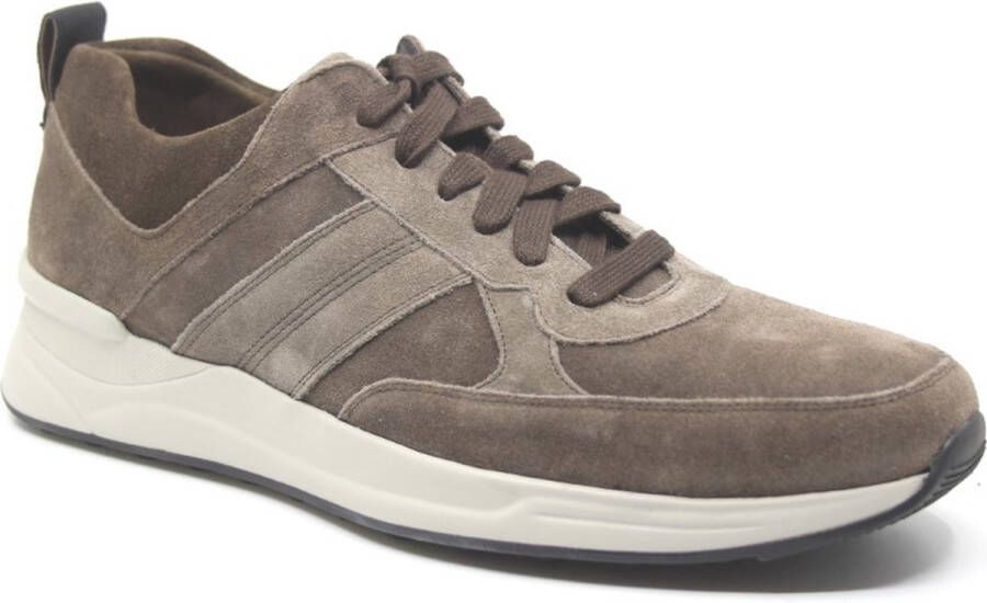 Gijs 2120 902 0731 Taupe heren sneaker wijdte E