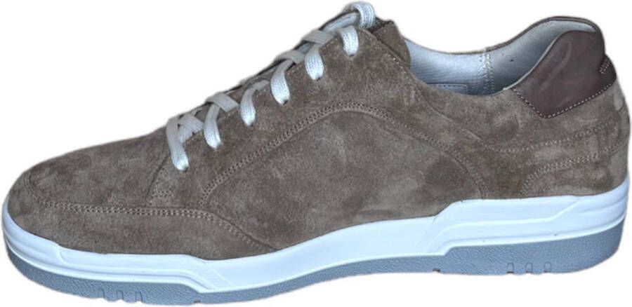 Gijs Sneaker taupe K rob suede Kleur Taupe)